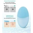 thumbnail image 2 of Facial Cleansing Brush Made with Ultra Hygienic Soft Silicone, Waterproof Sonic Vibrating Face Brush for Deep Cleansing, Gentle Massaging, Inductive Charging (Blue)1 Pack+5 Speed Settings, 2 of 3