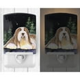 thumbnail image 2 of Caroline's Treasures SS8529CNL Starry Night Bearded Collie Ceramic Night Light, 6x4x3", multicolor, 2 of 2