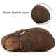 thumbnail image 3 of Sandalias sin cordones de piel de gamuza para niños pequeños de Clogs ZUSERIS, 3 of 6
