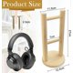 thumbnail image 2 of 1 solid wood headphone display stand universal, 2 of 5