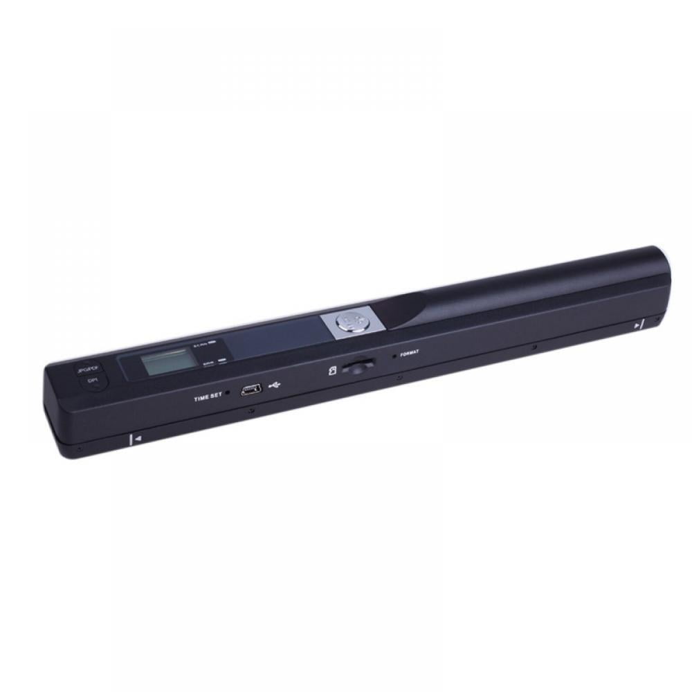 Portable Scanner WiFi Photo Scanner Wand with OCR Tech 4 Resolution Setting and 2 Scanning Mode Scan A4 Double-Roller Design for Laptop Mac Windows Computers Included 16GB SD Card 