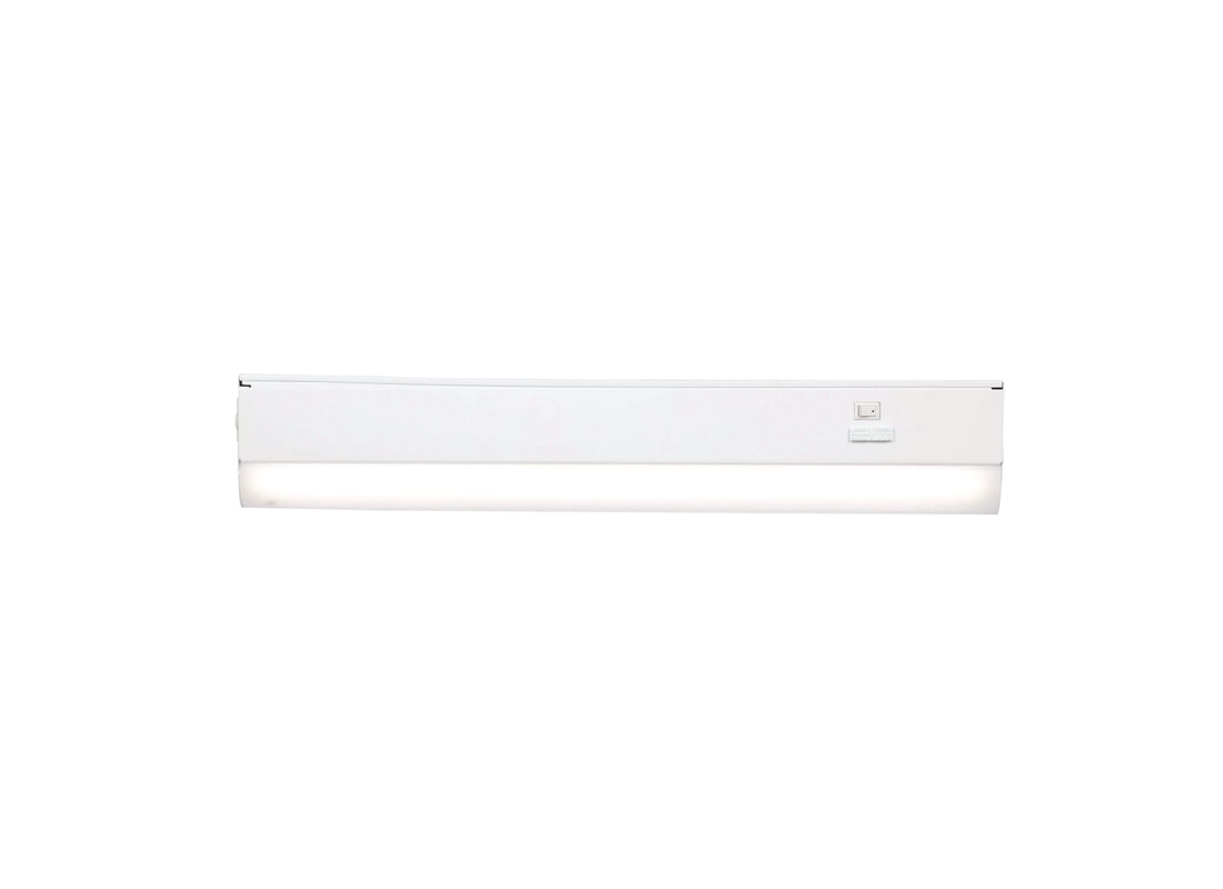 Good Earth Lighting UC1138WH118LF0G 18 in. LED Smooth Light Under Cabinet Light - White Finish