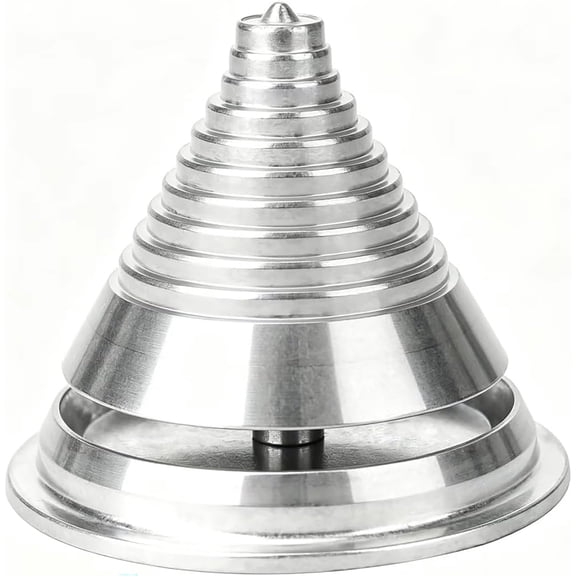 GJX Lawn Mower Blade Balancer Tool, Professional Zinc Cone Design for Balanced Blades After Sharpening, Durable Metal Material Compatible with Lawn Mowers and Rotary Blades