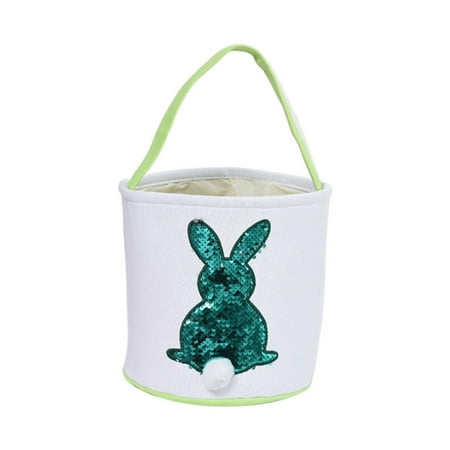 

Xinduolei Easter Bunny Bags for Kids Canvas Carrying and Eggs Bag Tails Printed Rabbit Canvas Toys Bucket Tote Bag with Zipper under Storage with Wheels under Bed Shoe Organizer Folded Clothes