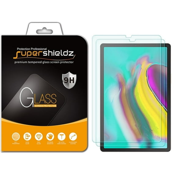 [2-Pack] Supershieldz for Samsung Galaxy Tab S5e (10.5 Inch) Tempered Glass Screen Protector, Anti-Scratch, Anti-Fingerprint, Bubble Free