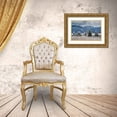 thumbnail image 3 of Garber, Howie 18x13 Gold Ornate Wood Framed with Double Matting Museum Art Print Titled - Evergreen trees in winter with Teton Mountains in distance-Driggs-Idaho, 3 of 4