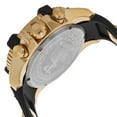 thumbnail image 3 of Invicta Men's Reserve Chronograph Black Polyurethane Champagne Dial 18K Gold Plated Stainless Steel Case & Bezel, 3 of 4