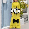 thumbnail image 4 of Vestido largo Bill Cipher Vestido de noche de lujo para mujer para boda Vestido largo, 4 of 5