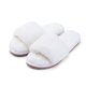 thumbnail image 2 of Pantuflas de piel peluda y esponjosa para mujer, chanclas con punta abierta, acogedoras sandalias de espuma viscoelástica para casa, suaves, planas, cómodas, tallas EE. UU. 7-8, EU 39-40 blanco, 2 of 5
