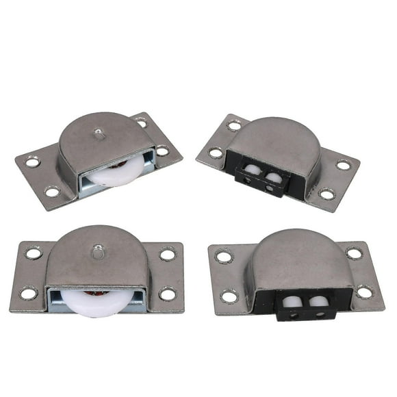 Stainless Steel 338 Closet Sliding Door Roller Wheelsilver2pair