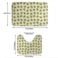 thumbnail image 3 of Honeii Avocado Doing Sport Pattern Bathroom Anti-Skid Pad Bathroom Mat Vintage Seamless Pattern Not-Slip Toilet Rug Set, 3 of 6