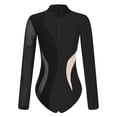 thumbnail image 4 of inhzoy Contemporary Dance Leotard for Women Mock Neck Ballet Gymnastic Dance Bodysuit Unitard Black S, 4 of 7