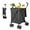 Black, variant on Folding Shopping Cart with Wheels,Foldable Shopping Cart for Groceries,Large Capacity 120lbs Utility Cart,Hulken Bag with Wheels for Laundry Grocery, Baggage, Picnic (Black)