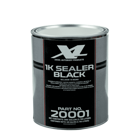 Excel Auto Body Products 1K Sealer, Black, Gallon