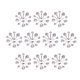 thumbnail image 4 of 10 piezas de de imitación de metal de filigrana con de para manualidades de joyería, 4 of 8