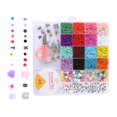 thumbnail image 3 of 5 Uds. Kit semillas de 3mm, abalorios de , medianas de 8mm, de para joyas, pulseras, 16 colores con, 3 of 8