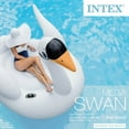 thumbnail image 3 of Intex Giant White Mega Swan Inflatable Swimming Pool Toy Float Ride On Kids Raft, 3 of 5