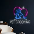 thumbnail image 2 of Handmadetneonsign Pet Grooming Neon Light, Dog Cat Led Light, Pet Store Led Sign, Pet Shop Neon, 2 of 5