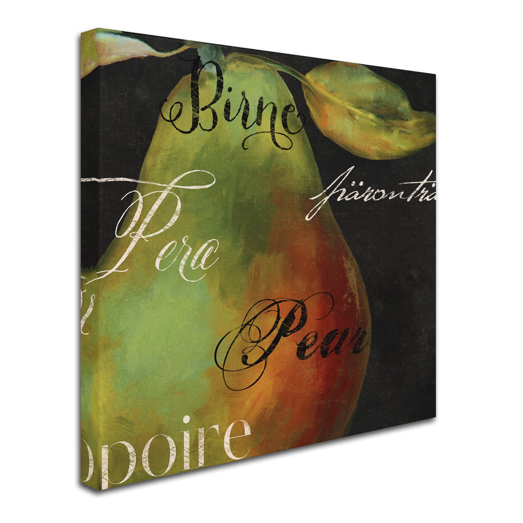 Trademark Fine Art "Painted Pear I" Canvas Art by Color Bakery