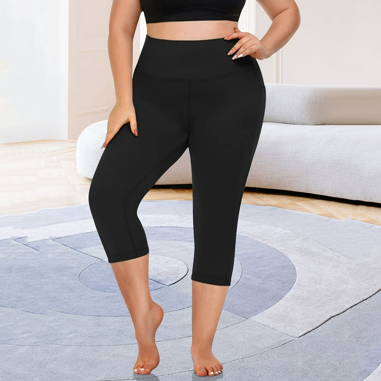 GEWSEY Plus Size Leggings with Pockets for Women, High Waisted