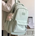 thumbnail image 2 of Mochila Simple Todo Combinado ins Estilo Campus Color Sólido De Gran Capacidad Estudiante De Escuela Bolsa De Viaje Ordenador Pareja, 2 of 4