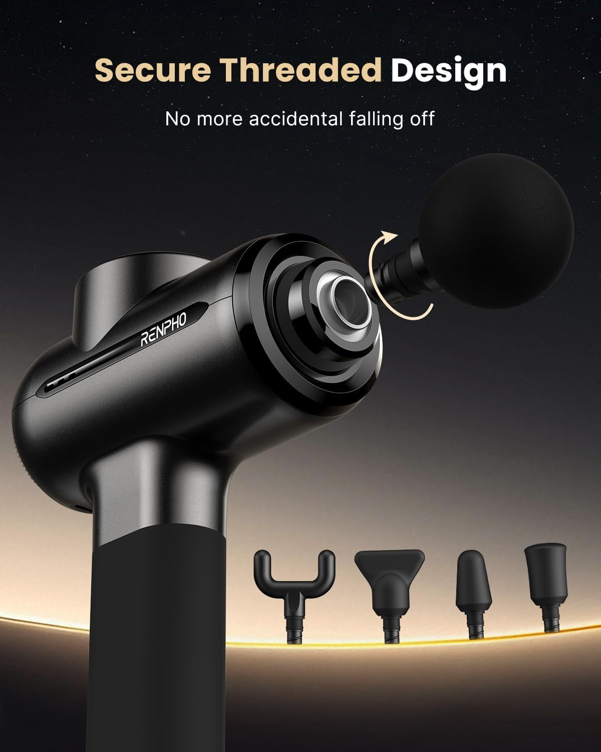 Active Evo Massage Gun Deep Tissue Percussion Massager with Adjustable Amplitude for Athletes Home Use