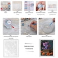 thumbnail image 3 of Paint by Numbers Kit for Adults, Purple Dragon Roses Books Fantasy Paint by Numbers, Easy Paint by Numbers Kit for Adults Beginner, DIY Adult Paint by Number Kits on Canvas, Home Decor, 3 of 7