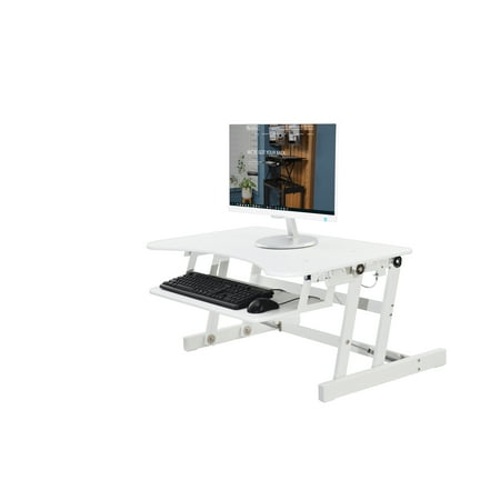 Rocelco 32 Height Adjustable Standing Desk Converter Sit Stand