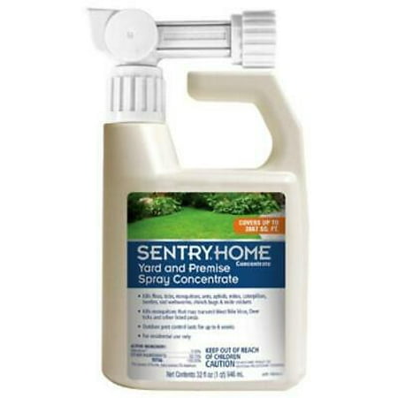 Sentry Home 32 OZ Yard & Kennel Concentrate Kills Fleas Ticks (Best Way To Kill Ticks In Your Yard)