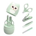 thumbnail image 1 of Bran Baby Nail Kit, Baby Manicure Kit And Pedicure Kit With Cute Owl Shape Case. Baby Nail Clipper, Scissor, Baby Nail File & Tweezer For Newborn, Inf, 1 of 5
