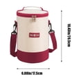 thumbnail image 3 of TERGAYEE Cylinder Lunch Bag Fashion Large Capacity Lunch Bag Students Fresh Handheld Portable Lunch Box Insulation Bag Keep Cold Bag Multicolor, 3 of 6