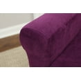 thumbnail image 6 of Fox Hill Trading Ellis Rolled Arm Lounge Chair, Purple, 6 of 6