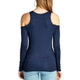 thumbnail image 3 of KOGMO Womens Cold Should Long Sleeve Lightweight Stretchy Shirts Top Tee, 3 of 3