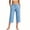 *Light Blue, variant on ClodeEU Women's Lightweight High Waist Denim Capri Pants,Casual Loose Straight Leg Capri Jeans with Pockets Black,Women's Plus L
