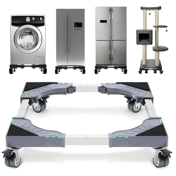 YUNMEIYI Mini Fridge Stand,Raised Base Adjustable Mini Refrigerator Stand,Christmas Tree Platform,Pedestal Stand, 4 Strong Feet Washer and Dryer Stand,Base for Heavy weight