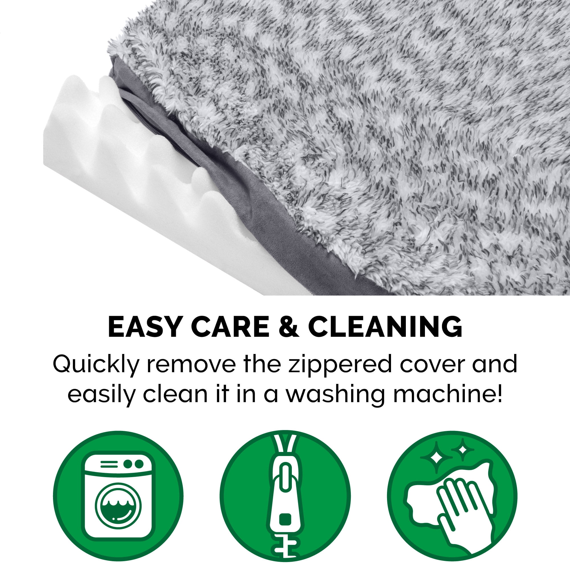 FurHaven Two-Tone Faux Fur & Suede Deluxe Orthopedic Dog Bed, Jumbo, 1 Count