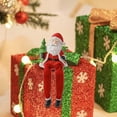 thumbnail image 6 of FVDPWYE Resin Sitting Santa Claus Figurine, Cute and Decorative Christmas Decoration for Left holding tree, 6 of 9