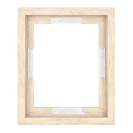 MCS Canvas Float Frames 16x20 Frame, Black Frame for Finished Canvases, Vertical & Horizontal Wall Hanging Large Frame with Adhesive for Canvas Paintings (1-Pack)