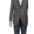 thumbnail image 5 of Mens Gray Modern Fit Blazer DTI DARYA TRADING BB Signature, 5 of 5