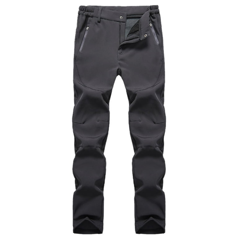 Rovga Mens Pants Waterproof Belt Pocket Jackets Casual Skinny Fashion Trousers