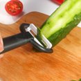 thumbnail image 3 of Maxfavor 2Pcs Black Ceramic Peelers Blade Sharp Vegetable fruit Portable Kitchen Cooking Tool, 3 of 4