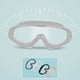 thumbnail image 5 of Gafas de natación con tapones para los oídos, protección UV antivaho, sin fugas, gafas antifugas, 5 of 5