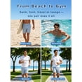 thumbnail image 5 of DAKIMOE Mens Swim Trunks 2 in 1 Swim Shorts with Compression Liner Quick Dry Swimsuits Bathing Suits Stretch Swimming Board Shorts Beach Swimwear with Zipper Pockets, 5 of 9