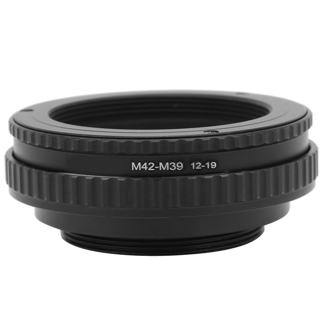Adaptador De Lente De Enfoque, Adaptador Helicoidal De Enfoque, Lente De Amplificación De Reacondicionamiento M42-M39 12-19mm Para Lente De Fotógrafo De Tienda De Reparación De Cámara Ccdes Aluminium Alloy Focusing Tube