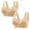 Beige, variant on LLYWEY Comfortable Bras Womens Wireless Bras Comfortable Ladies Sport Bra Style-1323 Women's Plus Lightly Lined Bra Feature Adult Female Running Sports Bras Red 40B
