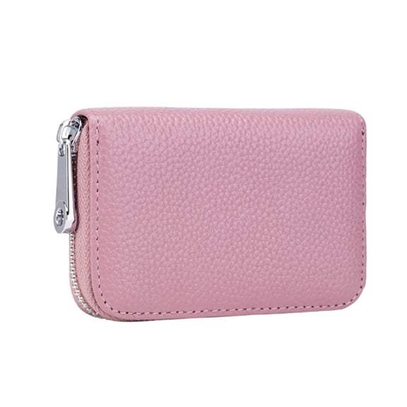 Clearance Under $3.64! 1PC RFID Blocking Card Case, Slim Wallet for Women with Multiple Card Slots, PU, for Daily & Travel, (10x7x2cm, Pink)