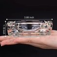 thumbnail image 4 of Glass Ashtray, Home Ashtrays for Cigarettes, Outdoor Ashtray for Weed, Cigar Cool Ashtrays Cute Ashtray Square Transpare The best one, 4 of 5
