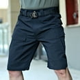 thumbnail image 5 of Lovskoo 2024 Men's Cargo Shorts Solid Color Hiking Shorts Quick Dry Work Shorts Casual with Multi-Pockets No Belt Black 2XL, 5 of 9