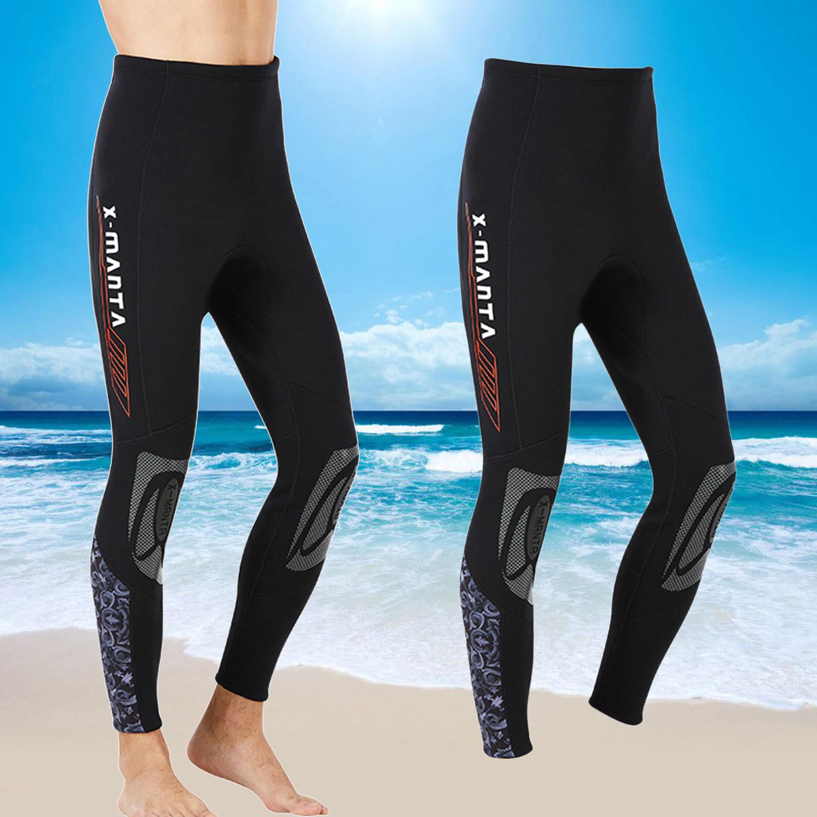Men 3mm Neoprene Pants Diving Fishing Pants Leggings Swimming Surfing Swim Pants 