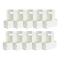 thumbnail image 2 of White Take-Out Box, 10Pcs Kraft Paperboard Cup Holder 2 Cup Disposable Drink for with Handle Portable Drink Caddy Cup Take Out Cup to Go Coffee Cup Holder for Food (10 Packing Boxes), 2 of 9